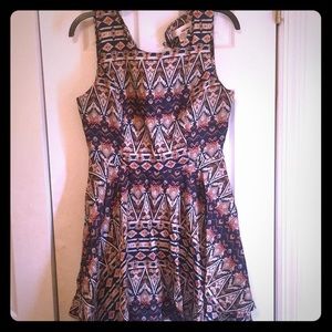 Tribal Print Mini Dress